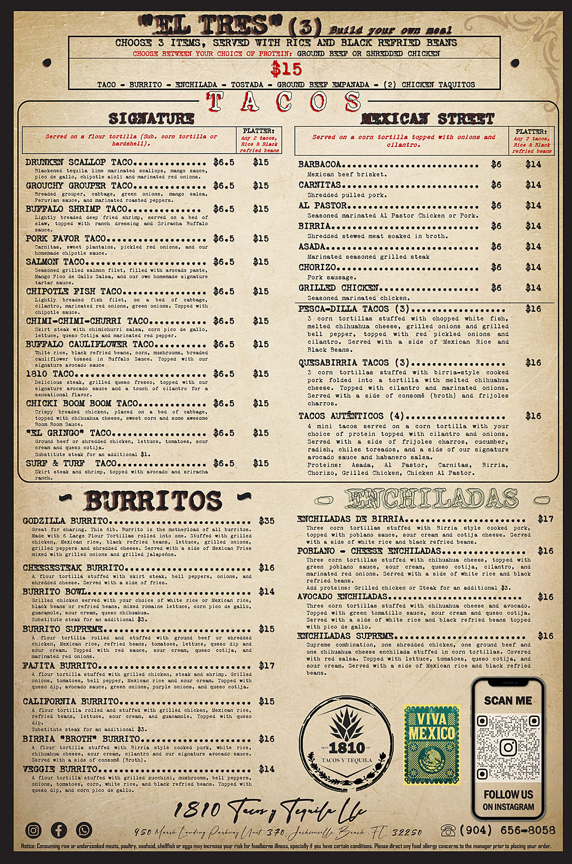 1810 Tacos y Tequila